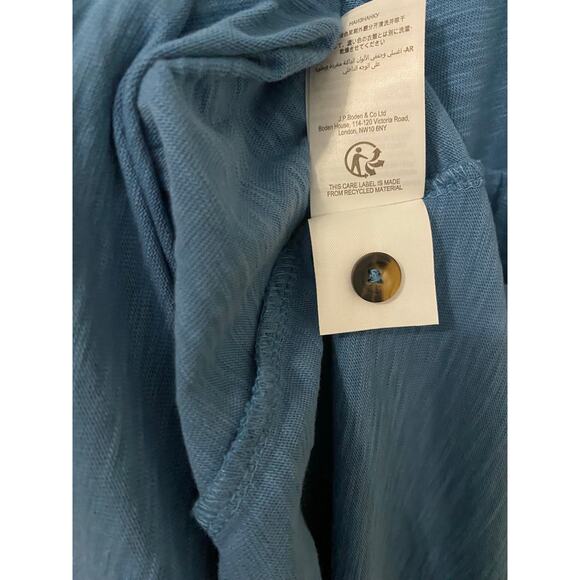 Boden Thomasina Jersey Midi Shirt Dress 6R 100% Cotton Collared Preppy Cottage - Picture 10 of 13